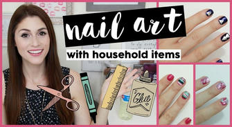DIY Nail Art with Household Tools
